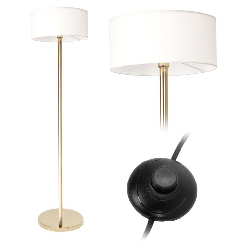 Floor Lamp Living Room Toolight APP966-3F Gold Round 1-light point E27 50x35x155cm
