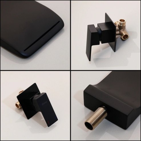 Concealed Basin Faucet REA Mason Black