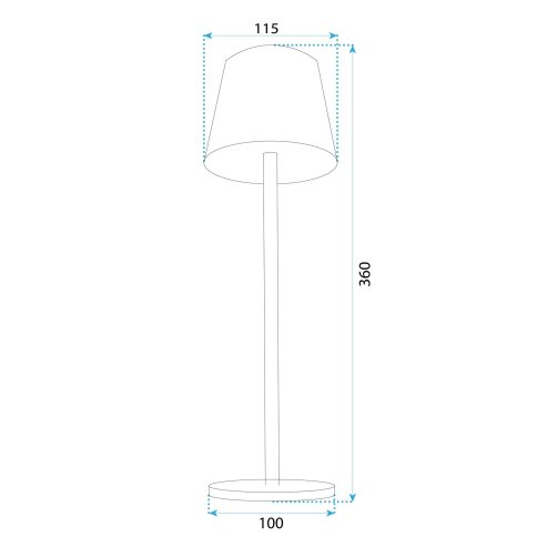Bedside lamp APP1369-T GREY