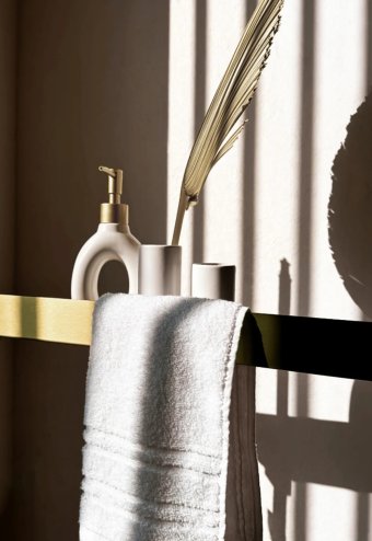 Bathroom Shelf Sf02 60Cm Brushed Gold