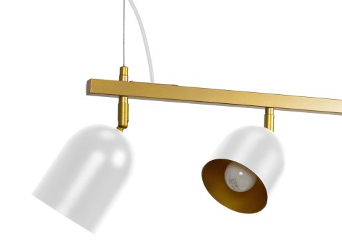 Pendant Lamp TOOLIGHT APP1030-4CP Gold White 4-light points E27 74x10x20-110cm