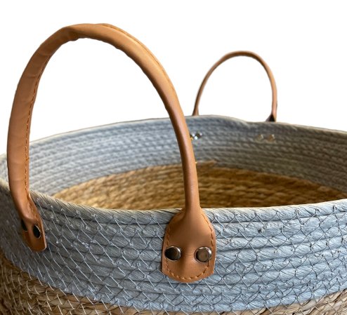 Natural boho-style basket YT21B-35