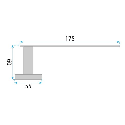 TOILET PAPER HOLDER REA 109 TIL BLACK