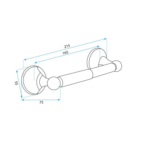 Toilet paper holder 332869B Antique Bronze