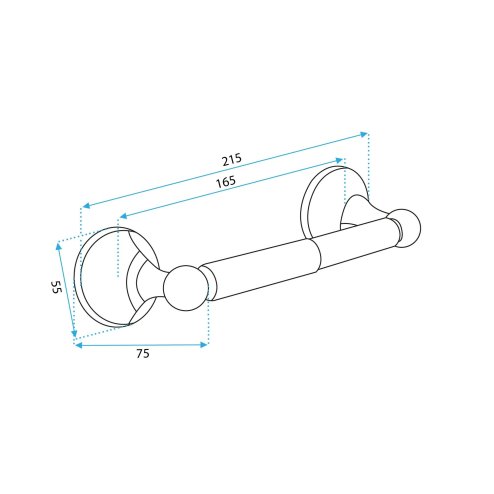 Toilet paper holder 332869A BLACK
