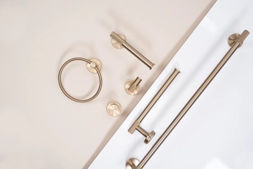 TOILET PAPER HOLDER REA 6611 MODERN BRUSH GOLD