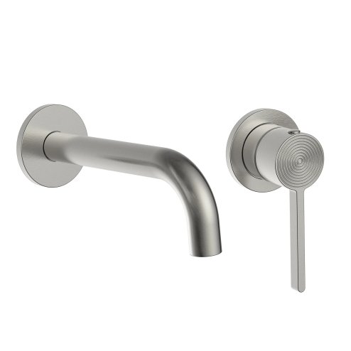 WALL MOUNTED BASIN FAUCET REA FOSTER BRUSH STEEL +BOX