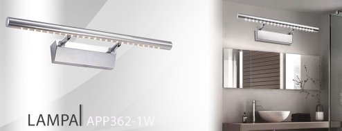 Bathroom Wall LED Light TOOLIGHT APP362-1W Chrome 7W 55cm