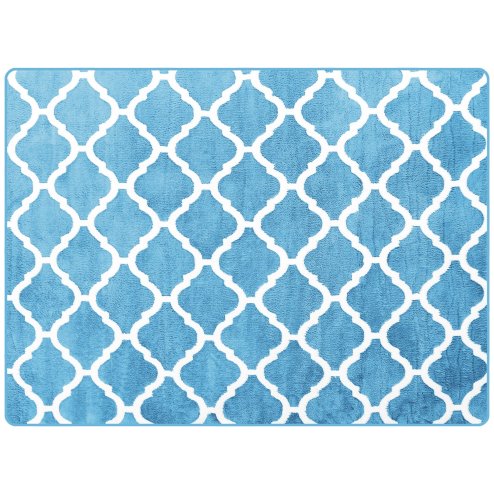 PLUSH CARPET CLOVER BLUE 1.40*2.00