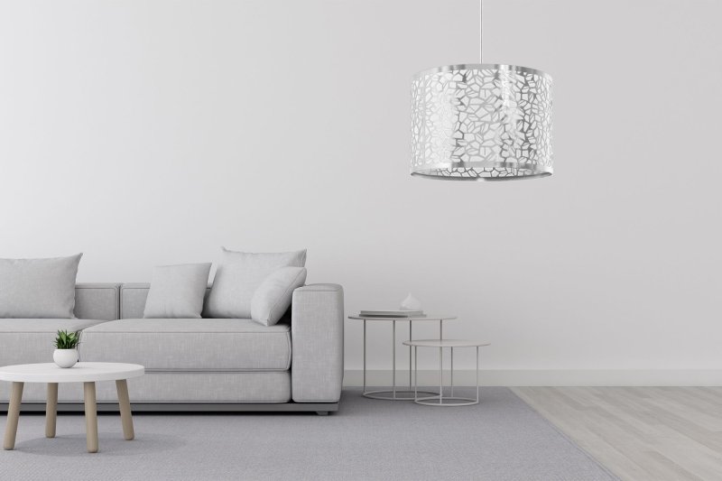 Pendant Lamp TOOLIGHT APP1015-1CP Chrome Round 1-light point E27 30x30x20-110cm