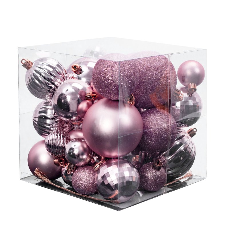 Christmas balls 311433 ROSE RED
