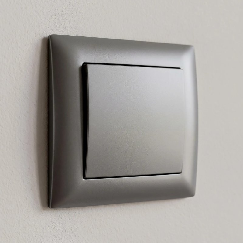 Toolight Single Switch With Frame Oste Jnh006-w Grey