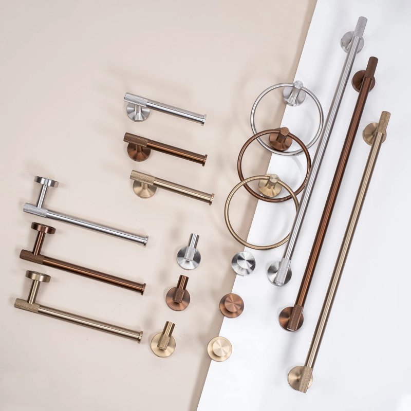 TOILET PAPER HOLDER REA 6611 MODERN BRUSH GOLD