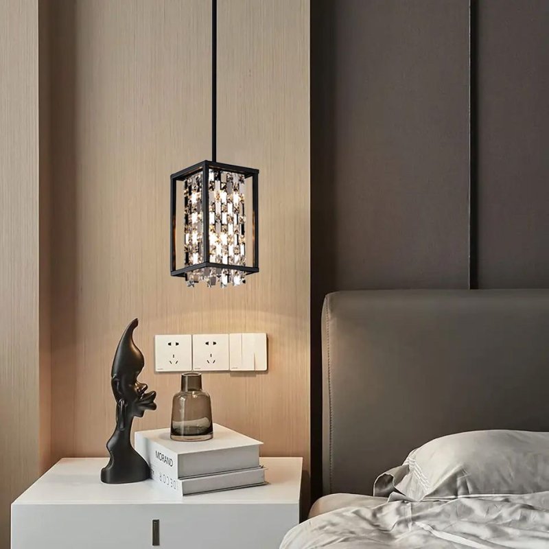 Pendant Lamp TOOLIGHT APP1110 PERPENDICULAIRE Metal Black E27 1-light point