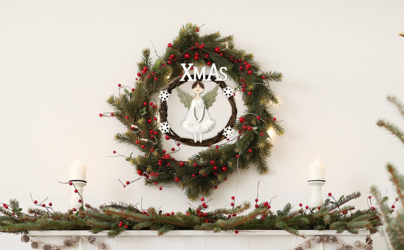 Round Christmas decoration 16 cm KL-21X15