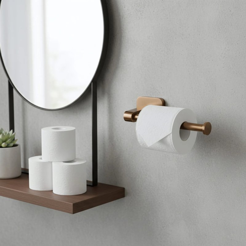 TOILET PAPER HOLDER REA 5909 NICO BRUSH COPPER