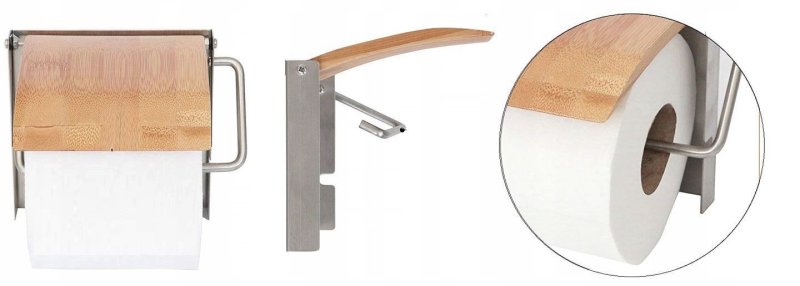Toilet Paper Holder REA 390227 Bamboo