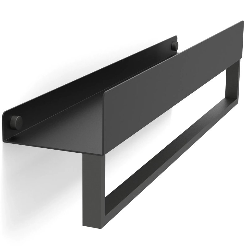 Bathroom Shelf Sf01 45Cm Black Matt