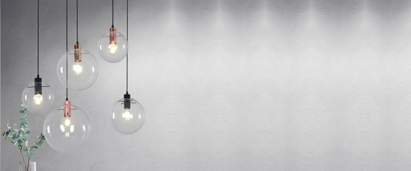 Pendant Lamp TOOLIGHT APP038-3CP LASSI Glass Rose-Gold 20cm E27