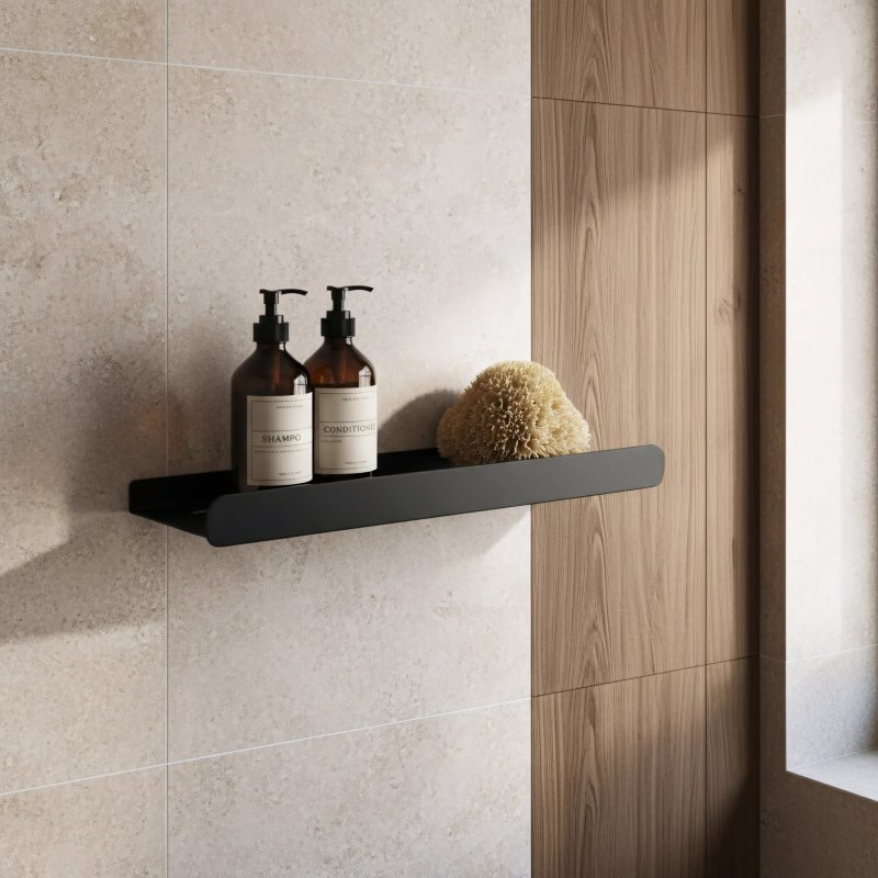 Bathroom Shelf Sf01 45Cm Black Matt
