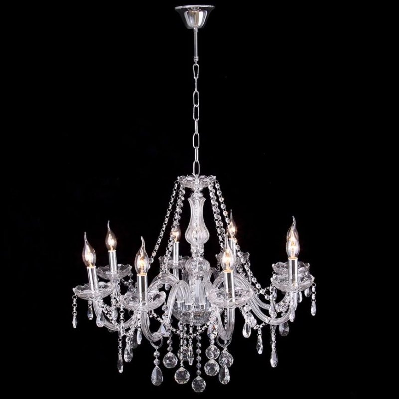 Chandelier Toolight 300750 Crystal Chrome 8-light points E14