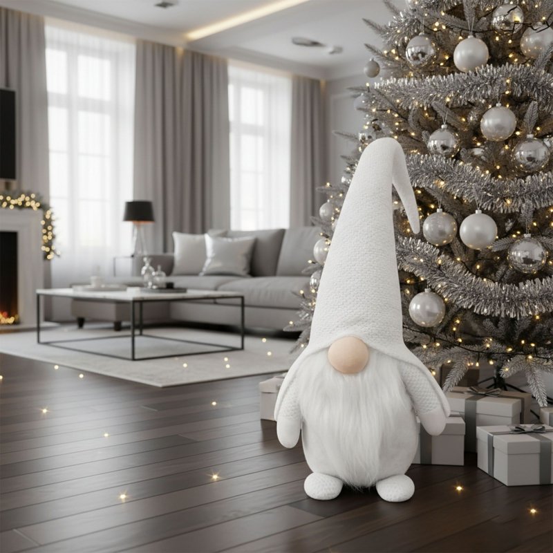 Christmas Gnome YX068 50cm White