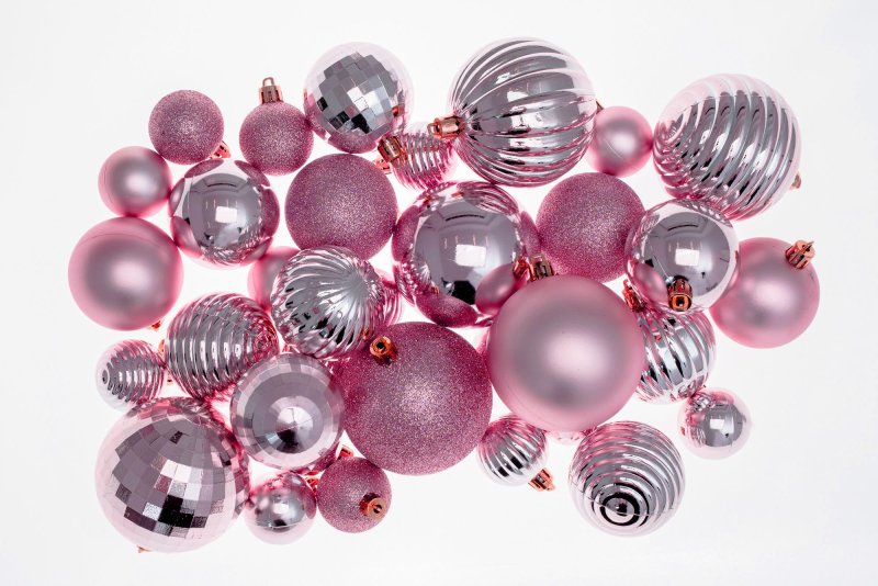 Christmas balls 311433 ROSE RED
