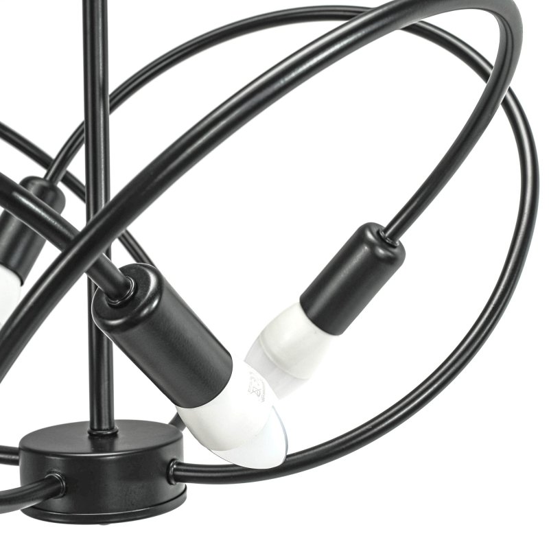 Pendant Lamp TOOLIGHT APP1093-4C 4 Black 4-light points E14 60x60x36cm