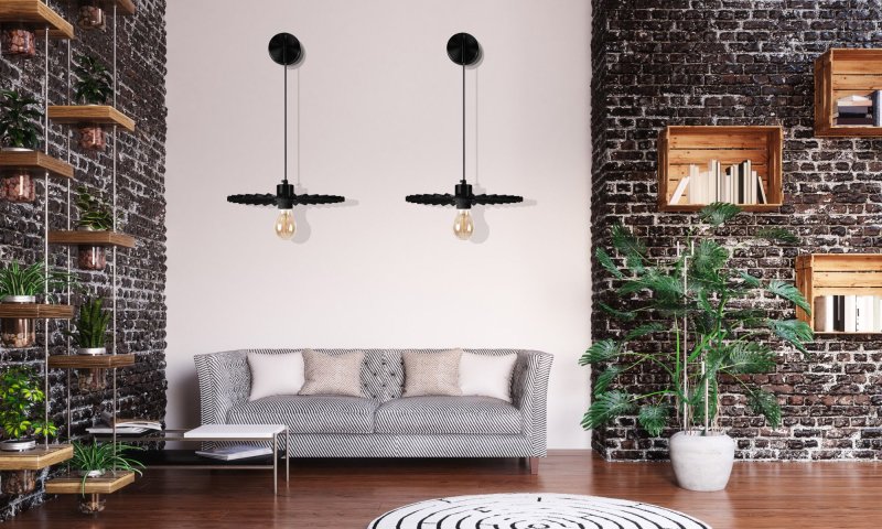 Wall lamp APP1355-1W BLACK 30 cm
