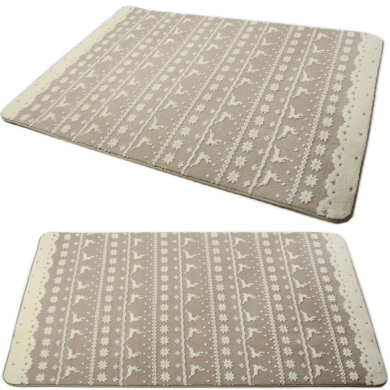 PLUSH CARPET CLOVER BERGEN BEIGE 1.60*2.30