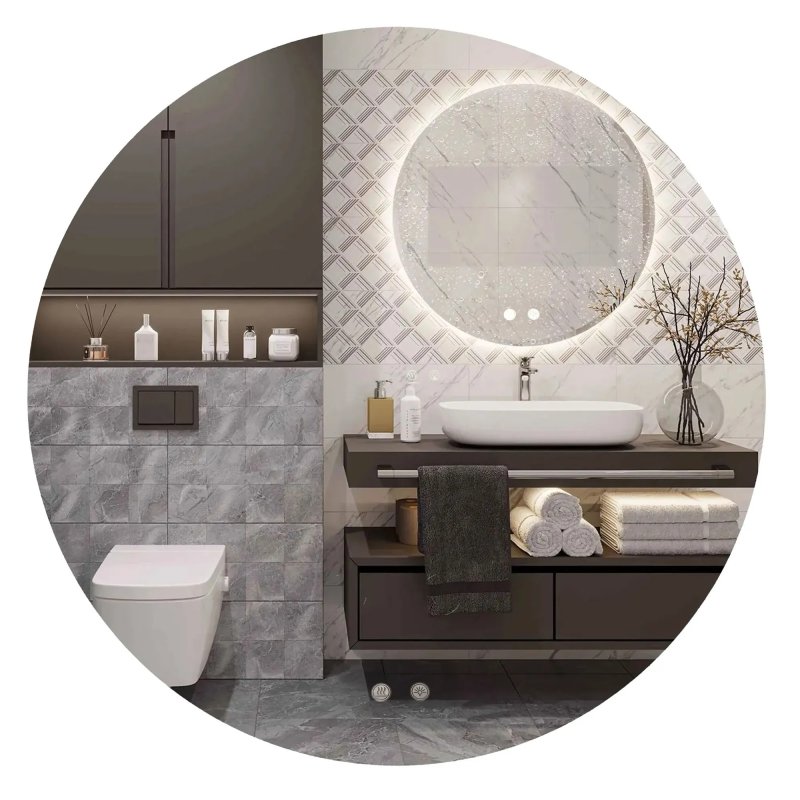 Bathroom LED Mirror REA HZJ 60cm