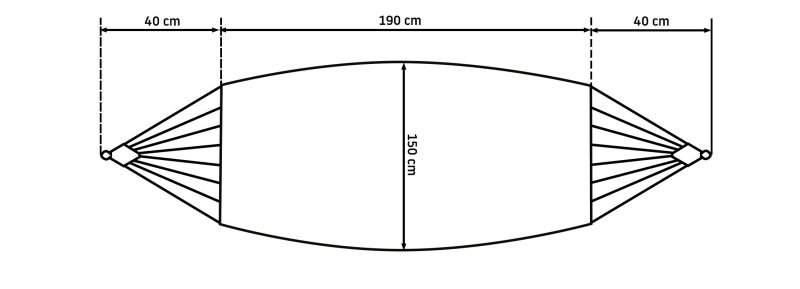 Hamak sznurkowy pleciony 400256