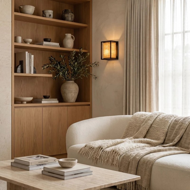 Wall Light Toolight APP1286-1W E27 brown / black