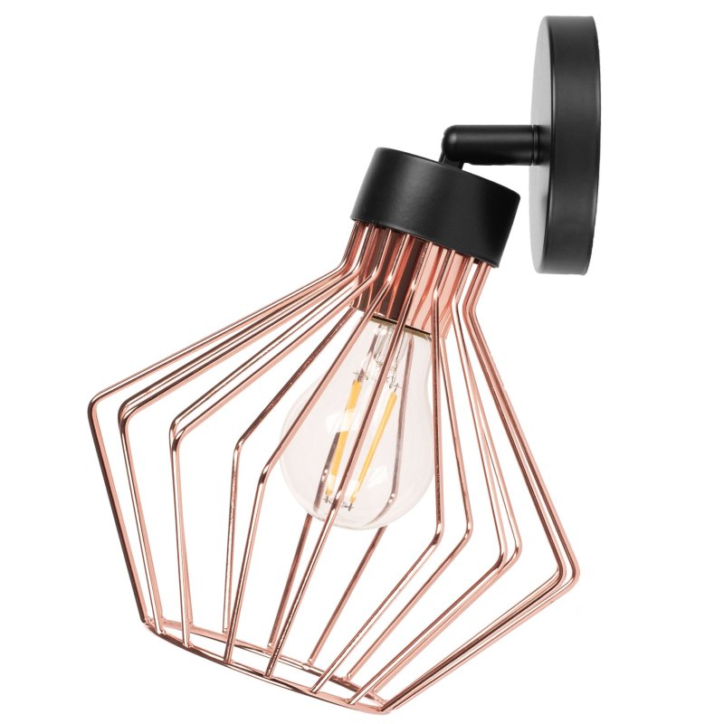 Wall Light Toolight APP534-1W E27 rose gold / black