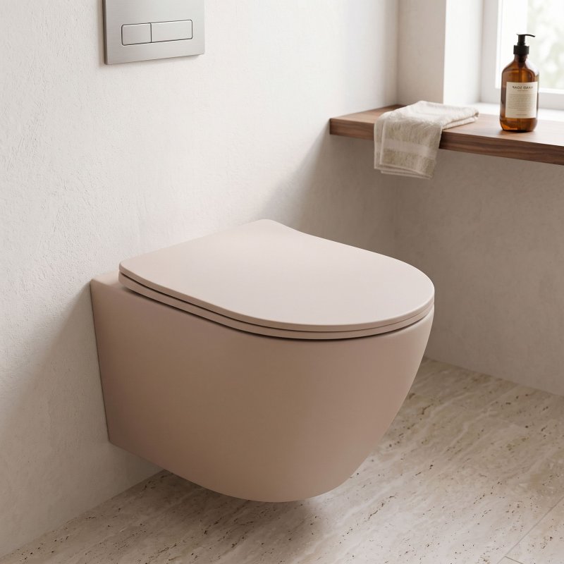 Toilet bowl REA Carlo Mini Tornado Mocca Matt