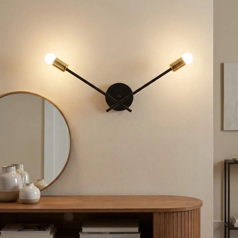 Wall Light Toolight APP1119-2W E27 black