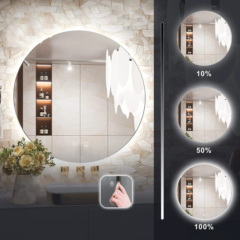 Bathroom LED Mirror REA HZJ 70cm