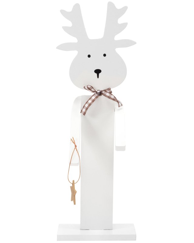 Wooden Christmas Reindeer 35cm 301036