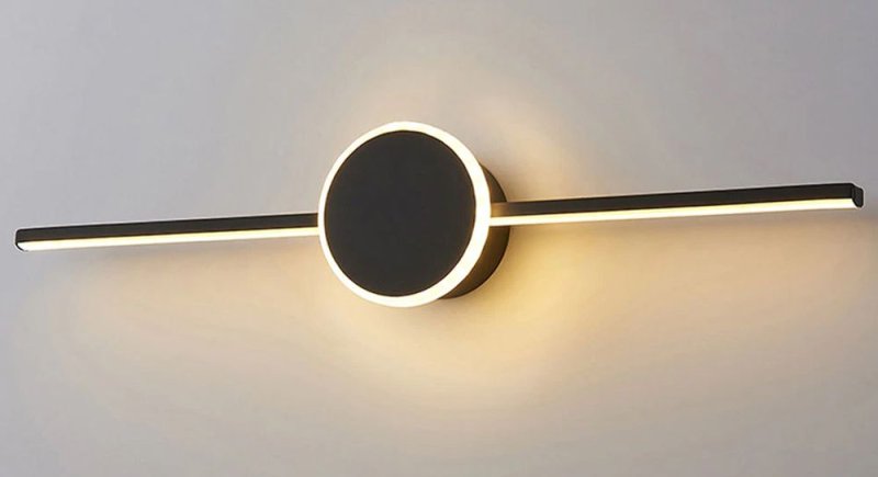 Bathroom Wall LED Light TOOLIGHT APP849-1W TOUR Black 60cm