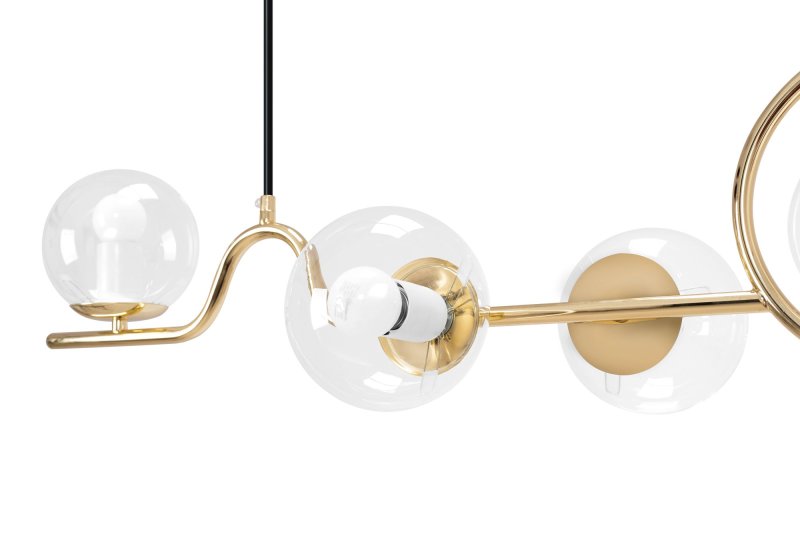Pendant Lamp TOOLIGHT APP1023-5CP Gold 5-light points E27 12x100x20-110cm