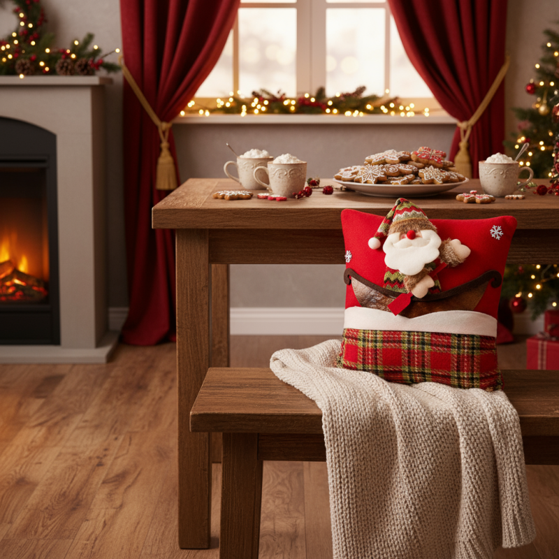 Christmas pillowcase 40x40 RED YX021