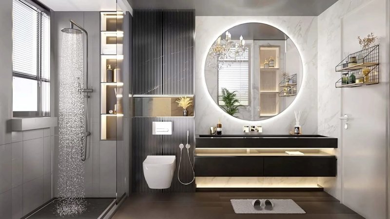 Bathroom LED Mirror REA HZJ 90cm