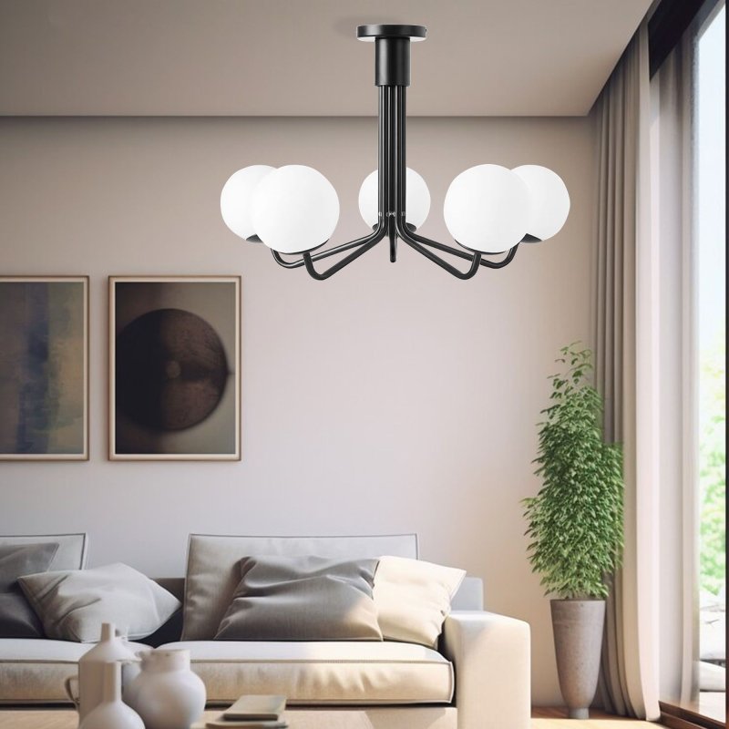 LAMP APP1578-5CP BLACK MAT