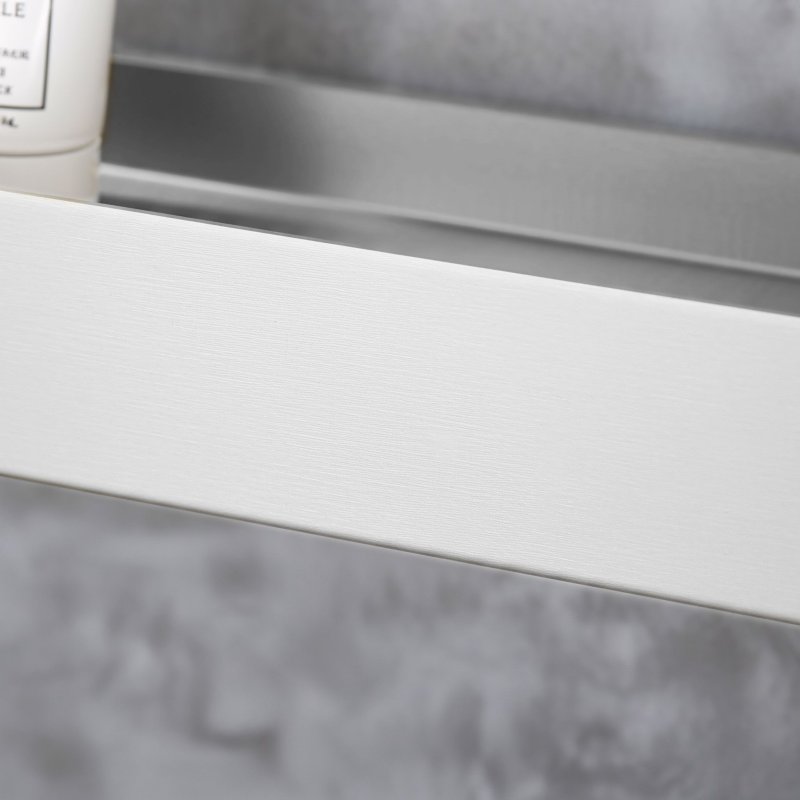 BATHROOM SHELF REA SF03-450 45CM BRUSH STEEL