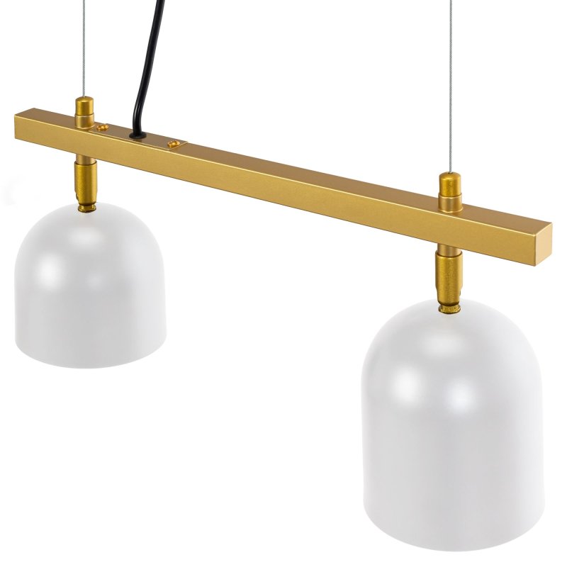 Pendant Lamp TOOLIGHT APP1032-2CP Gold White 2-light points E27 38x10x20-110cm