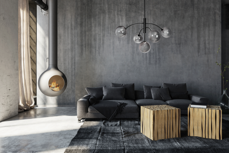 Pendant Lamp TOOLIGHT APP1021-6CP Glass Ball 5-light points G9 48x82x99cm