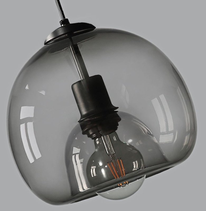 Pendant Lamp TOOLIGHT APP1027-1CP Black Round 1-light point E27 25x25x45-100cm