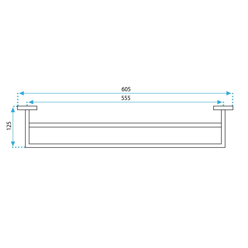 Bathroom hanger BLACK ERLO 02
