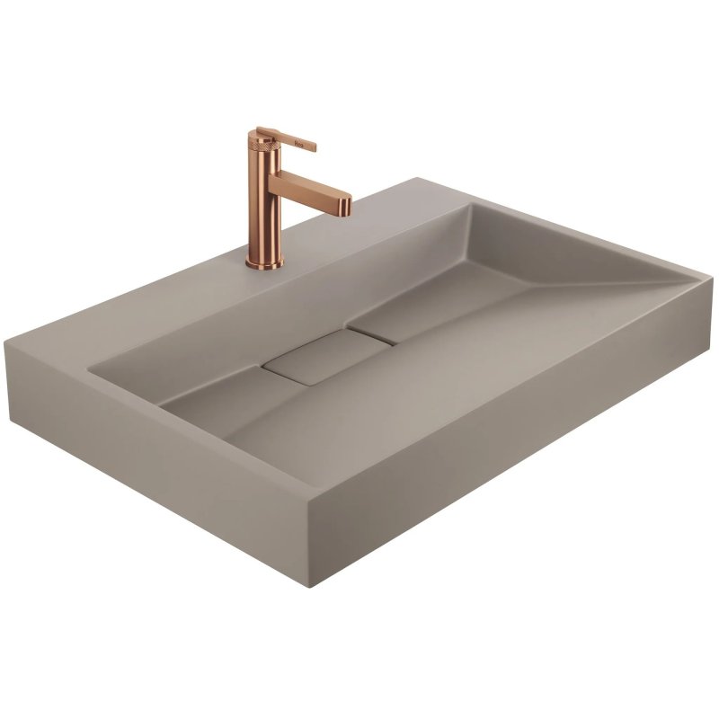 Rea Conglomerate Washbasin Goya Beige 70X46X14Cm