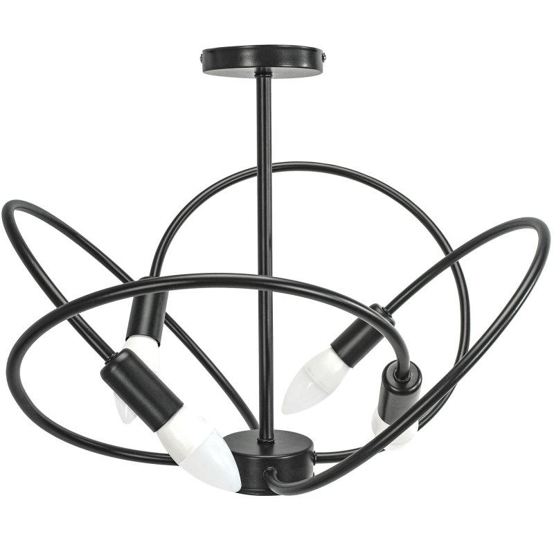 Pendant Lamp TOOLIGHT APP1093-4C 4 Black 4-light points E14 60x60x36cm